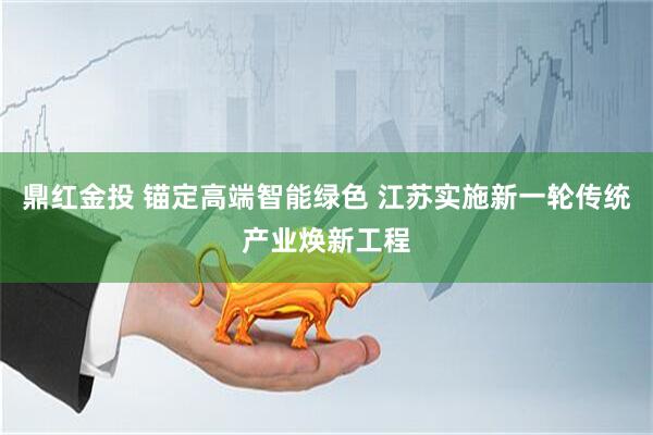 鼎红金投 锚定高端智能绿色 江苏实施新一轮传统产业焕新工程